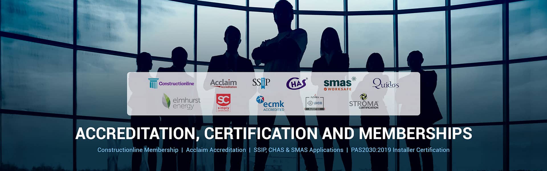 Accreditation, Certification & Memberships Banner